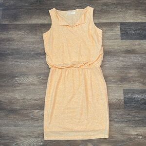 Athleta NWOT Vida Athleisure Dress Peach Sleeveless Midi xs